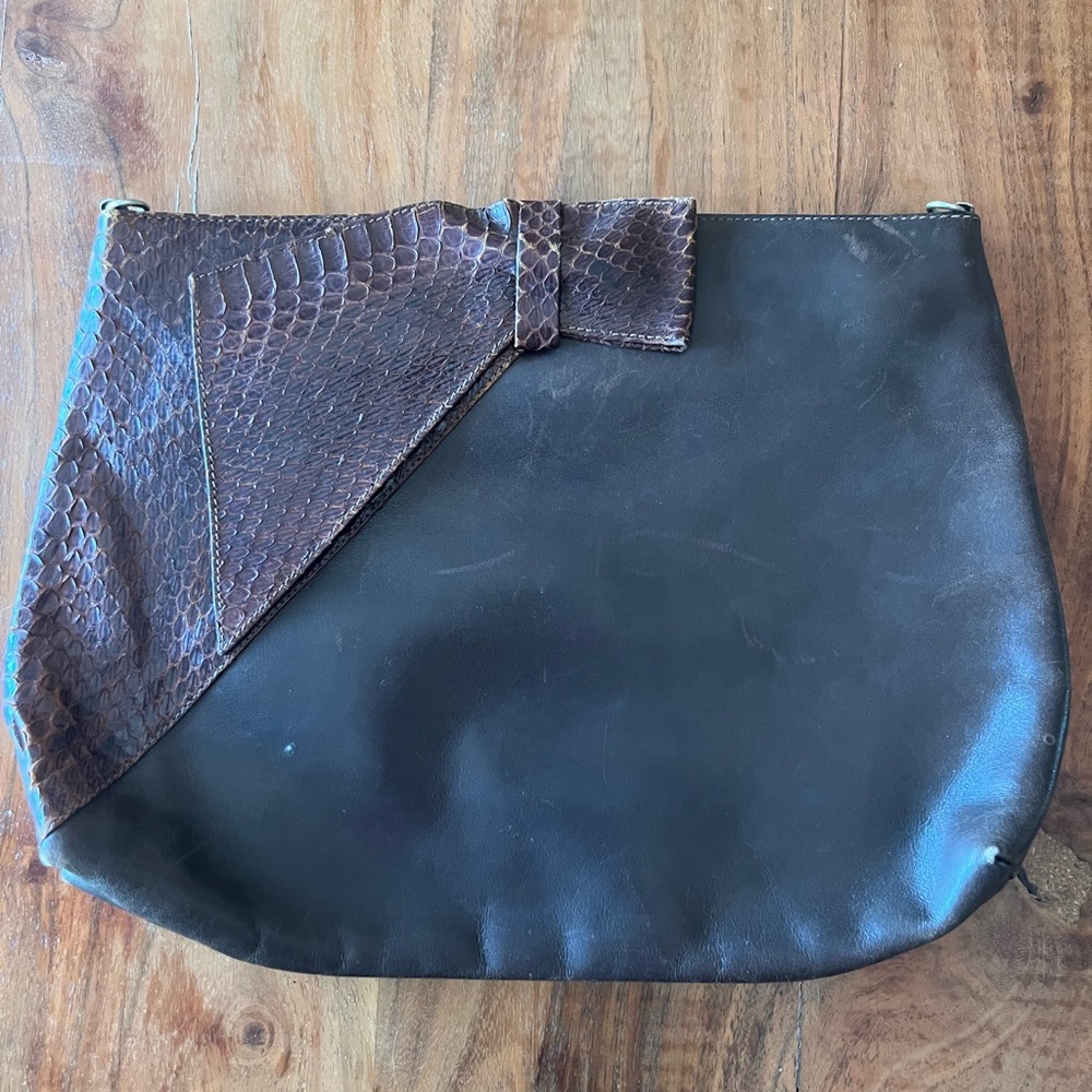 100% Authentic Vintage Ferragamo Envelope Clutch